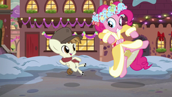 Size: 1280x720 | Tagged: safe, screencap, featherweight, pinkie pie, spirit of hearth's warming presents, pony, a hearth's warming tail, g4