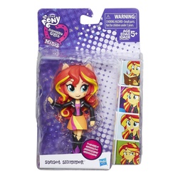 Size: 1500x1500 | Tagged: safe, sunset shimmer, equestria girls, g4, clothes, doll, equestria girls logo, equestria girls minis, female, irl, packaging, photo, skirt, toy
