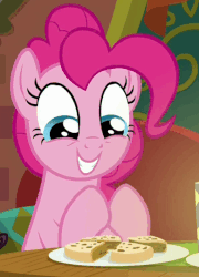Size: 389x540 | Tagged: safe, screencap, pinkie pie, earth pony, pony, g4, spice up your life, animated, cute, diapinkes, female, loop