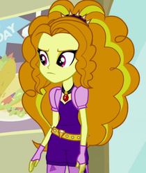 Size: 390x464 | Tagged: safe, adagio dazzle, siren, equestria girls, g4, my little pony equestria girls: rainbow rocks, clothes, cropped, fingerless gloves, frown, gloves