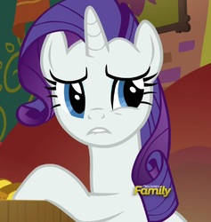 Size: 446x471 | Tagged: safe, screencap, rarity, pony, g4, spice up your life, discovery family logo, female, lip bite, mare, solo