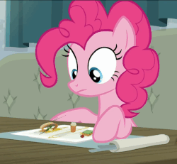 Size: 522x482 | Tagged: safe, screencap, pinkie pie, earth pony, pony, g4, season 6, spice up your life, animated, cheek bulge, disgusted, female, gif, mare, open mouth, solo, swallowing, throat bulge, tongue out, uvula