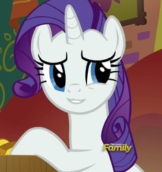 Size: 445x471 | Tagged: safe, edit, edited screencap, screencap, rarity, g4, spice up your life, cropped, discovery family logo, inverted mouth, lip bite