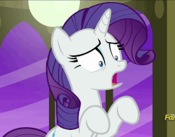 Size: 708x551 | Tagged: safe, screencap, rarity, pony, g4, spice up your life, animated, female, implying, loop, shocked, surprised