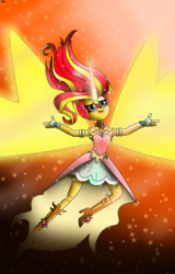 Size: 1024x1598 | Tagged: dead source, safe, artist:yifle1, sunset shimmer, equestria girls, g4, my little pony equestria girls: friendship games, daydream shimmer, female, solo