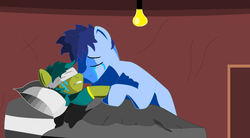 Size: 1024x567 | Tagged: dead source, safe, artist:yifle1, oc, oc only, oc:p-21, oc:scotch tape, fallout equestria, fallout equestria: project horizons
