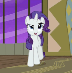 Size: 304x310 | Tagged: safe, screencap, rarity, pony, g4, season 6, spice up your life, animated, female, solo