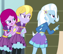 Size: 652x552 | Tagged: safe, screencap, fuchsia blush, lavender lace, trixie, equestria girls, g4, my little pony equestria girls: rainbow rocks, female, trixie and the illusions