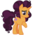 Size: 2800x3000 | Tagged: safe, alternate version, artist:cheezedoodle96, derpibooru exclusive, saffron masala, pony, unicorn, g4, spice up your life, .svg available, female, high res, inkscape, looking at you, mare, missing accessory, raised hoof, simple background, solo, svg, transparent background, vector