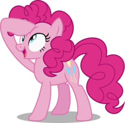 Size: 810x800 | Tagged: safe, artist:seahawk270, pinkie pie, g4, spice up your life, bust, female, open mouth, portrait, raised hoof, simple background, solo, transparent background, vector