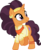 Size: 3916x4830 | Tagged: safe, artist:outlawquadrant, saffron masala, pony, g4, my little pony: friendship is magic, spice up your life, absurd resolution, bandana, chef, clothes, ear piercing, female, indian, indian pony, piercing, raised hoof, simple background, solo, transparent background, vector