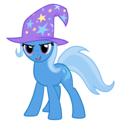 Size: 1026x1104 | Tagged: safe, artist:n238900, trixie, twilight sparkle, pony, unicorn, g4, alternate hairstyle, eye color change, eyelashes, female, mare, paint, solo, trixie's hat