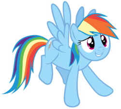 Size: 7800x7000 | Tagged: safe, artist:tardifice, rainbow dash, castle sweet castle, g4, absurd resolution, female, floating, simple background, solo, transparent background, vector