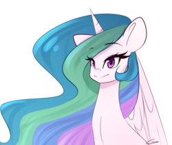 Size: 904x767 | Tagged: safe, artist:gelay-gulay, princess celestia, pony, g4, female, mare, simple background, solo, transparent background