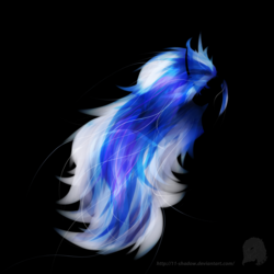 Size: 3850x3850 | Tagged: safe, artist:11-shadow, princess luna, g4, curved horn, female, high res, horn, minimalist, solo