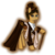 Size: 1000x1000 | Tagged: safe, artist:yuntaoxd, oc, oc only, bag, clothes, coat, eyeliner, hat, makeup, monocle, monocle and top hat, pocket watch, short mane, simple background, solo, top hat, transparent background