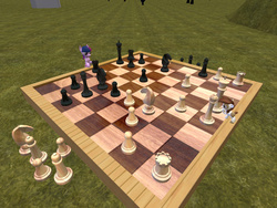 Size: 1280x960 | Tagged: safe, artist:soad24k, pipsqueak, twilight sparkle, g4, 3d, board game, chess, chessboard incorrectly oriented, gmod