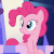 Size: 503x503 | Tagged: safe, screencap, pinkie pie, rarity, pony, g4, spice up your life, animated, cute, diapinkes, female, sitting, solo focus