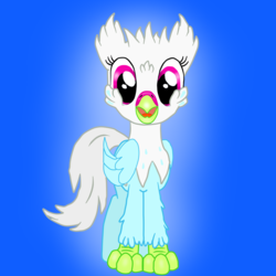 Size: 1600x1600 | Tagged: safe, artist:crimsonfef, oc, oc only, oc:furat feather, classical hippogriff, hippogriff, html, imgflip, oc x oc, shipping, solo