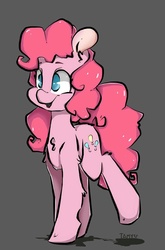 Size: 676x1024 | Tagged: safe, artist:tamyarts, pinkie pie, g4, female, simple background, solo
