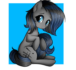 Size: 1300x1200 | Tagged: safe, artist:twotiedbows, oc, oc only, oc:lost soul, adorable face, cute, sitting, solo, tail hug