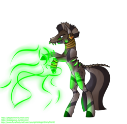 Size: 2224x2165 | Tagged: safe, artist:rimmi1357, zecora, zebra, g4, female, high res, magic, simple background, skull, solo, transparent background