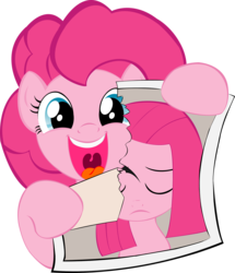 Size: 2400x2786 | Tagged: safe, artist:james-li, pinkie pie, earth pony, pony, g4, female, picture, pinkamena diane pie, solo, torn