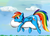 Size: 3507x2550 | Tagged: safe, artist:o0o-bittersweet-o0o, rainbow dash, g4, cloud, female, high res, prone, solo