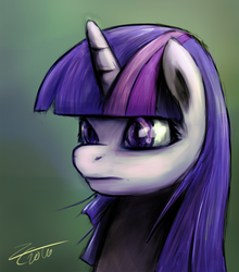 Size: 711x809 | Tagged: safe, artist:liracrown, twilight sparkle, g4, bust, female, portrait, solo