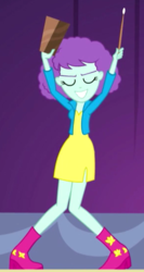 Size: 291x547 | Tagged: safe, screencap, blueberry pie, equestria girls, g4, my little pony equestria girls: rainbow rocks, bell, cowbell, cropped, female, solo