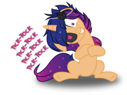 Size: 4004x3000 | Tagged: safe, artist:ruinedomega, oc, oc only, oc:nightclock, pony, unicorn, high res, insanity, ponyscape, request, simple background, sitting, solo, text, transparent background, vector