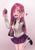 Size: 800x1141 | Tagged: safe, artist:tzc, pinkie pie, human, equestria girls, g4, blushing, cupcake, female, food, heart, humanized, nail polish, pinkamena diane pie, solo, yandere, yandere pie