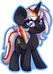 Size: 1444x2022 | Tagged: safe, artist:annakitsun3, oc, oc only, oc:velvet remedy, pony, unicorn, fallout equestria, fanfic, fanfic art, female, hooves, horn, mare, simple background, smiling, solo, transparent background