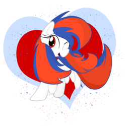 Size: 1929x1927 | Tagged: safe, artist:binkyt11, derpibooru exclusive, oc, oc only, oc:ocean bird, pegasus, pony, heart, long hair, request, requested art, solo