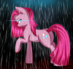 Size: 2000x1888 | Tagged: safe, artist:mintyscratch, pinkie pie, earth pony, pony, g4, butt, female, mare, pinkamena diane pie, plot, rain, solo