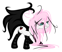 Size: 1188x996 | Tagged: safe, artist:flakydragneel, oc, oc only, bat pony, pony, adoptable, clothes, socks, solo, striped socks