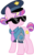 Size: 1024x1630 | Tagged: safe, artist:blah23z, artist:korsoo, color edit, edit, copper top, princess cadance, earth pony, pony, g4, the gift of the maud pie, colored, cuffs, female, mare, necktie, police, police officer, police uniform, recolor, simple background, solo, sunglasses, transparent background