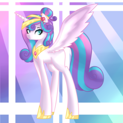 Size: 2000x2000 | Tagged: safe, artist:poipoimon, princess flurry heart, g4, blank flank, female, high res, older, older flurry heart, solo