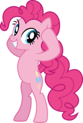 Size: 5000x7382 | Tagged: safe, artist:weegeestareatyou, pinkie pie, earth pony, pony, g4, .svg available, absurd resolution, bipedal, female, simple background, solo, transparent background, vector