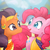 Size: 800x800 | Tagged: safe, artist:lourita-shine, pinkie pie, saffron masala, g4, spice up your life, clothes