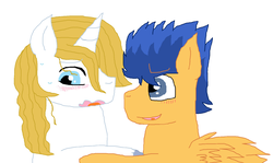 Size: 1716x1024 | Tagged: safe, artist:cottoncloudyfilly, flash sentry, prince blueblood, g4, bluesentry, gay, male, shipping