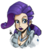 Size: 500x589 | Tagged: safe, artist:theartrix, rarity, human, g4, colored sketch, female, humanized, lipstick, purple lipstick, simple background, sketch, solo, transparent background