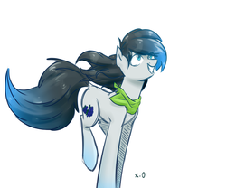 Size: 3000x2500 | Tagged: safe, artist:lrusu, pony, high res, jumping, simple background, solo