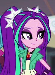 Size: 370x505 | Tagged: safe, aria blaze, equestria girls, g4, my little pony equestria girls: rainbow rocks, ariabetes, cropped, cute, inverted mouth, smiling, solo focus, when she smiles