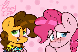 Size: 3000x2000 | Tagged: safe, artist:lynchristina, cheese sandwich, pinkie pie, g4, female, high res, male, ship:cheesepie, shipping, straight