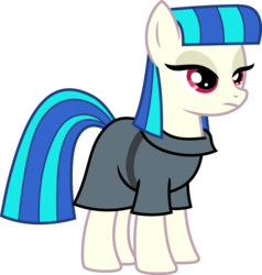 Size: 1024x1074 | Tagged: safe, artist:blah23z, color edit, edit, dj pon-3, maud pie, vinyl scratch, g4, colored, earth pony vinyl scratch, female, recolor, solo