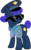 Size: 1024x1630 | Tagged: safe, artist:blah23z, color edit, edit, copper top, princess luna, earth pony, pony, g4, colored, cuffs, female, guffs, hat, mare, necktie, palette swap, police, police officer, police uniform, recolor, simple background, solo, sunglasses, transparent background