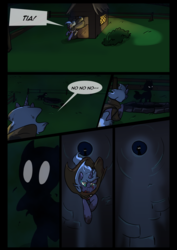 Size: 1240x1754 | Tagged: safe, artist:lunarcakez, princess luna, comic:the origins of hollow shades, g4, comic, crying, well, younger