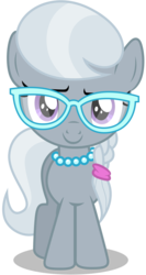 Size: 4000x7500 | Tagged: safe, artist:caliazian, silver spoon, earth pony, pony, g4, twilight time, absurd resolution, cute, female, silverbetes, simple background, solo, transparent background, vector