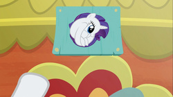 Size: 1100x618 | Tagged: safe, screencap, rarity, pony, g4, spice up your life, female, meme, rariball, rating sign meme, solo